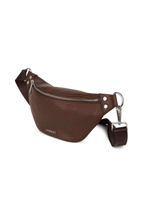 Sac banane Le Sarah en cuir vegan Chocolat
