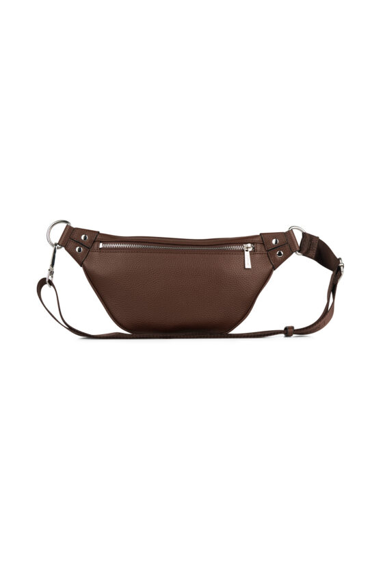 Sac banane Le Sarah en cuir vegan Chocolat