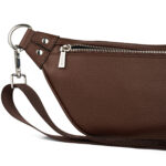 Sac banane Le Sarah en cuir vegan Chocolat