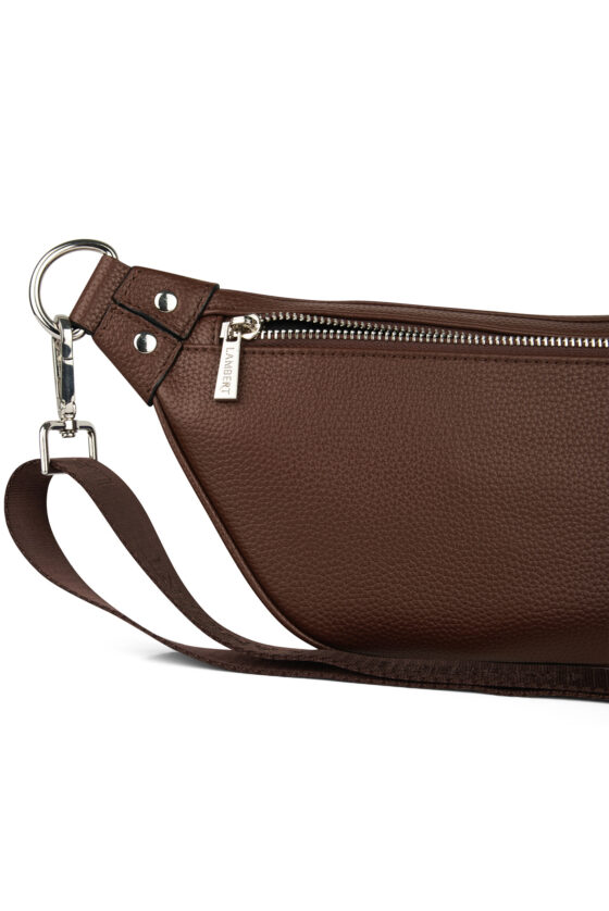Sac banane Le Sarah en cuir vegan Chocolat