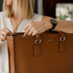 Sac fourre-tout Le Valentina en cuir vegan Affogato