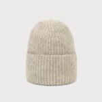 Bonnet chaud avec accent scintillant Beige