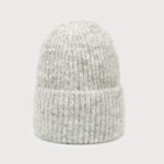 Bonnet chaud avec accent scintillant Gris