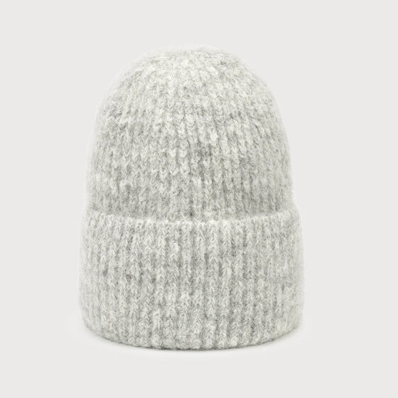 Bonnet chaud avec accent scintillant Gris