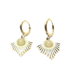 Boucles d'oreilles Inox Soleil