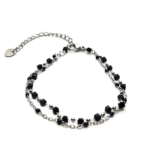 Bracelet fée Double - Cube  Noir