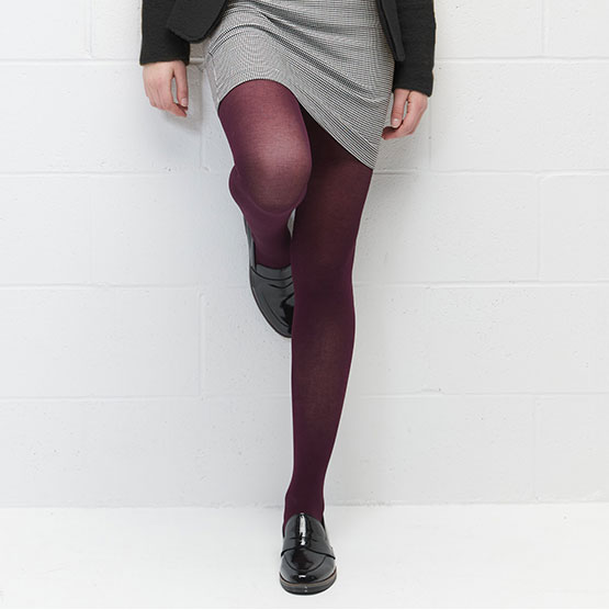 Burgundy 30 deniers tights
