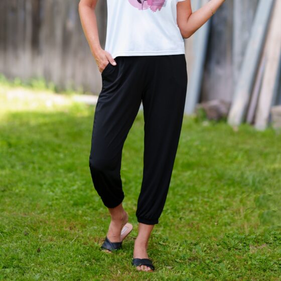 7/8 Piña pants Black