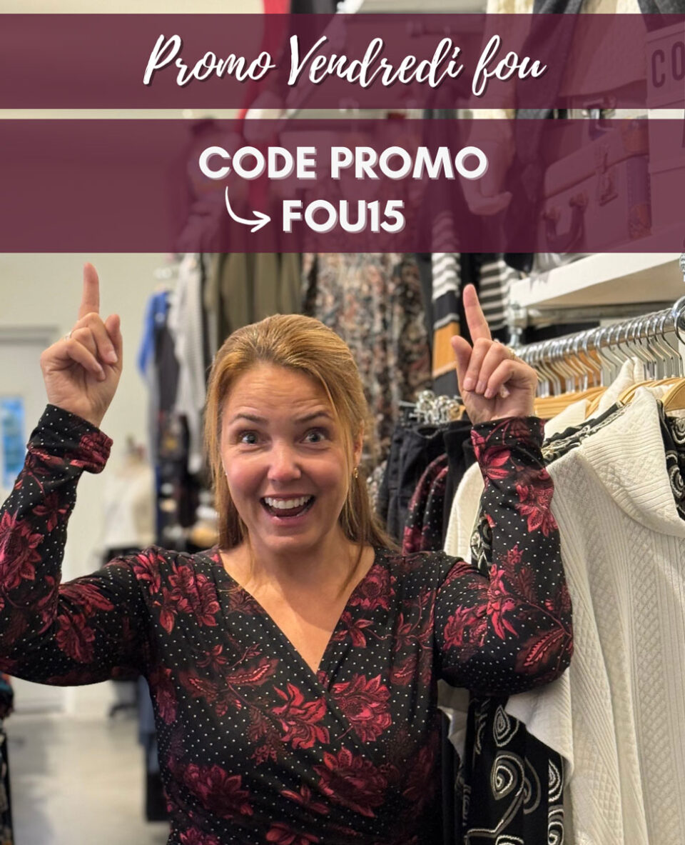 Utilisez le code promo: FOU15