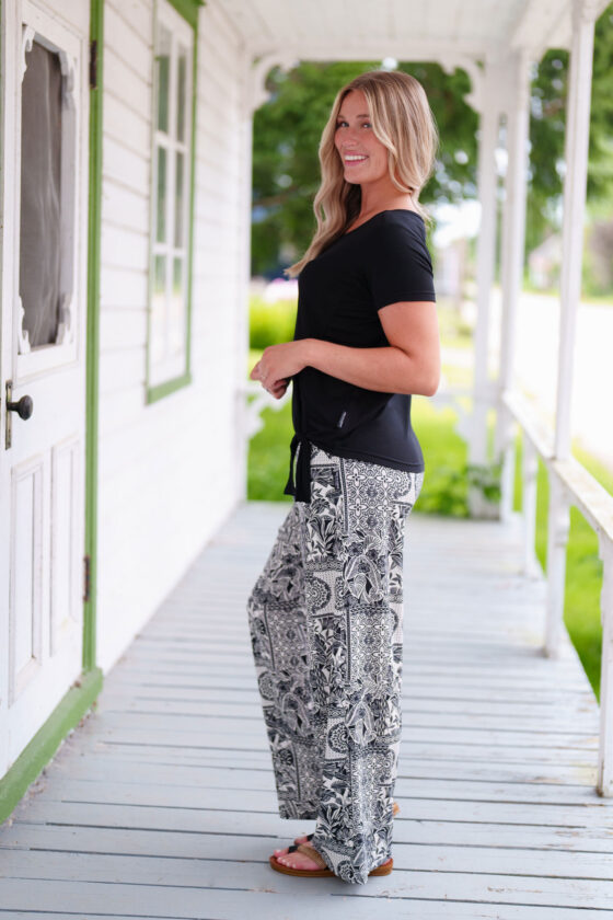 T-shirt tropical Noir