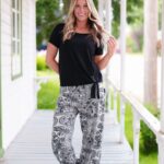 Mango palazzo Off white and black 