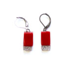 Boucles d'oreilles Mosaïk Rouge