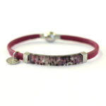 Bracelet Axia simple Aubergine
