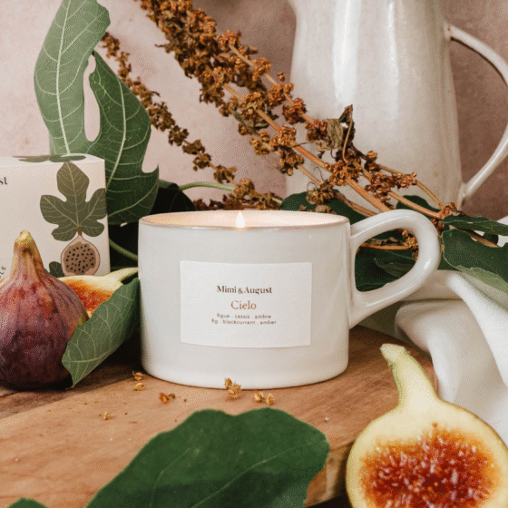 Chandelle dans une tasse réutilisable Cielo