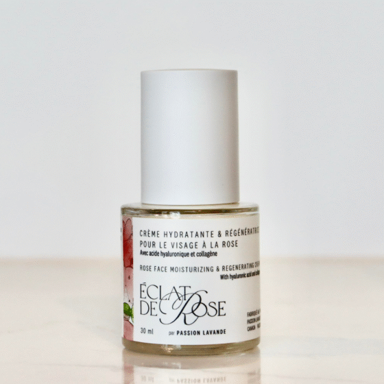 Crème hydratante & régénératrice pour le visage à la rose - Avec acide hyaluronique et collagène