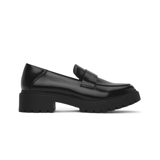 FINIE Chaussure Oxford végétalienne Noir