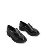 FINIE Chaussure Oxford végétalienne Noir