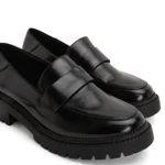 FINIE Chaussure Oxford végétalienne Noir