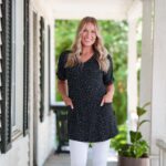 Tunique martini Pois noir et blanc