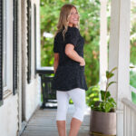 Tunique martini Pois noir et blanc