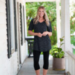 Tunique martini Pois noir et blanc