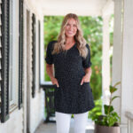 Tunique martini Pois noir et blanc