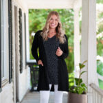 Tunique martini Pois noir et blanc