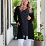 Tunique martini Pois noir et blanc