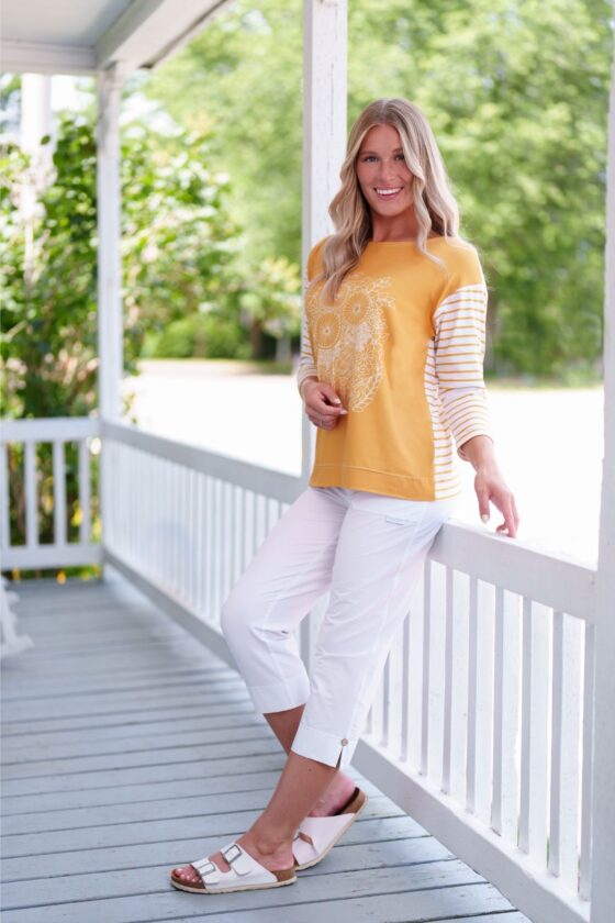 Pantalon ¾ vino Blanc