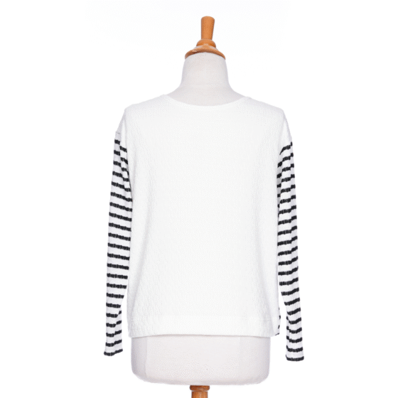 Chandail réversible Collins Rayé noir et blanc