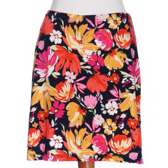 Jupe-cuissard cocktail Rouge orangé