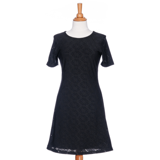 Robe litchi Noir