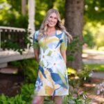 Robe mojito Bleu et jaune