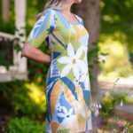 Robe mojito Bleu et jaune