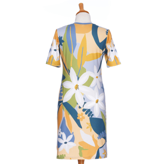 Robe mojito Bleu et jaune