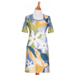 Robe mojito Bleu et jaune