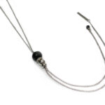 Sautoir luxury double Noir