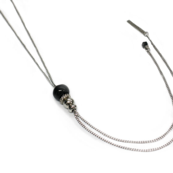 Sautoir luxury double Noir