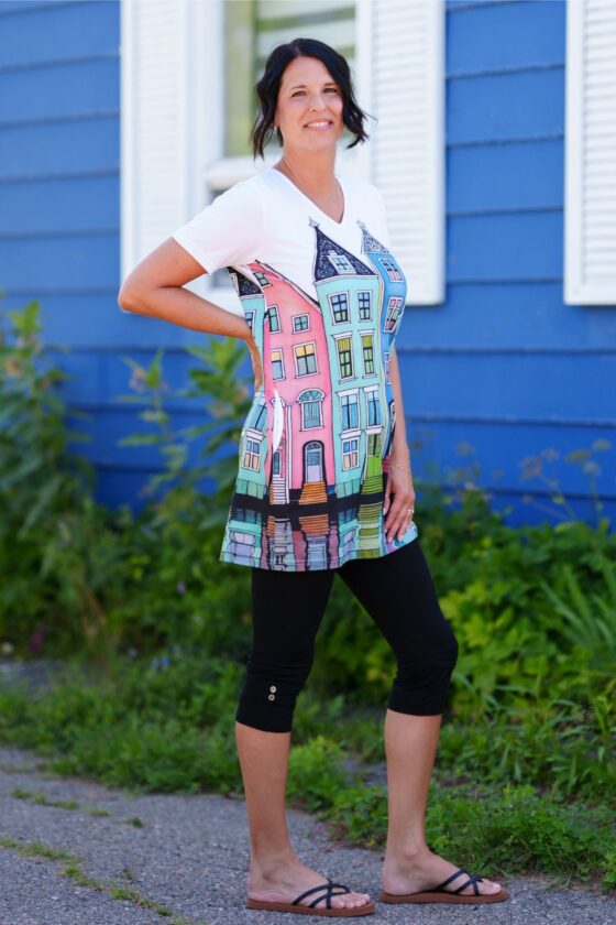 Tunique Cosmopolitan Maisonnettes