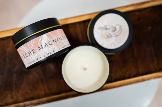 Chandelle de soja Pêche magnolia