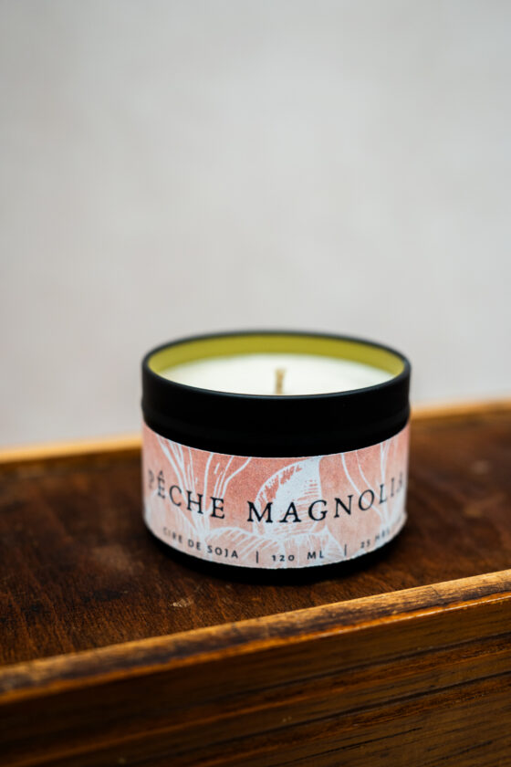 Chandelle de soja Pêche magnolia