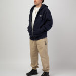 Hoodie zippé épais Marine