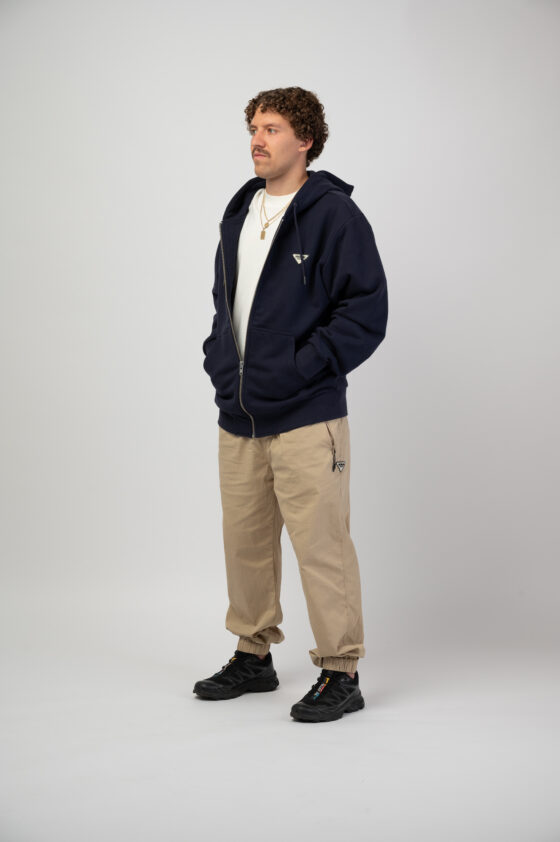 Hoodie zippé épais Marine