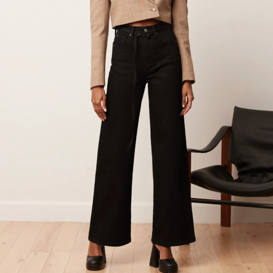 Jeans Lily taille haute Noir