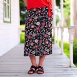 Jupe 7/8 fiesta Marguerites colorées