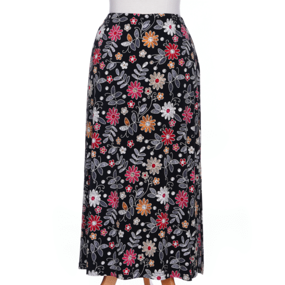 Jupe 7/8 fiesta Marguerites colorées