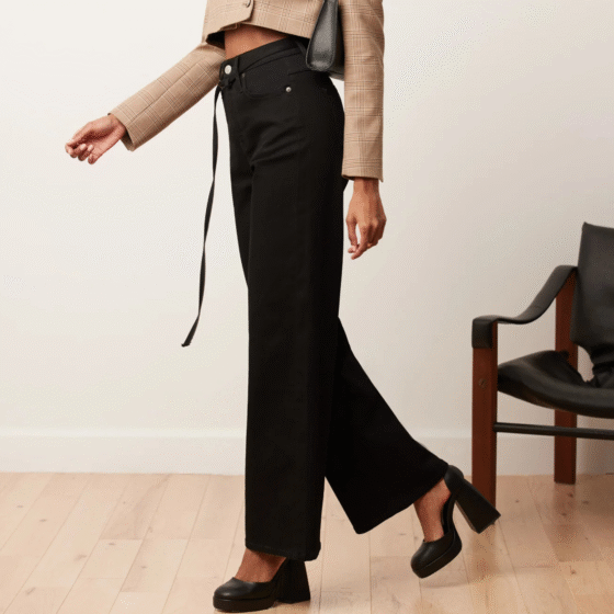 Jeans Lily taille haute Noir