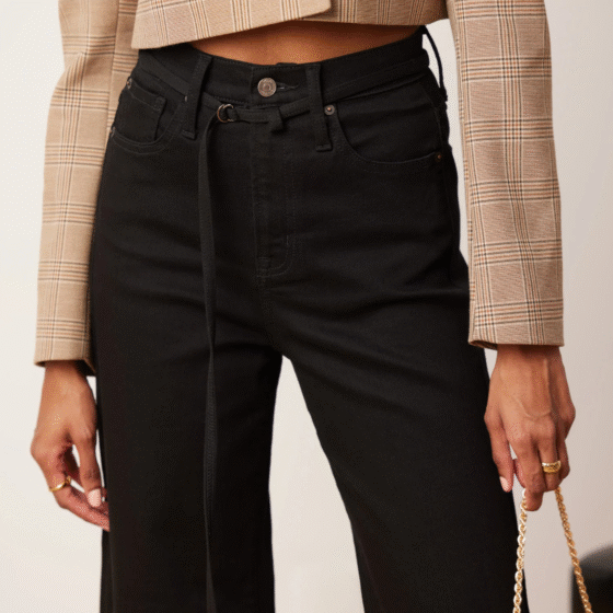 Jeans Lily taille haute Noir