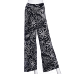 Coco palazzo Black and white floral 