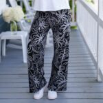 Coco palazzo Black and white floral 